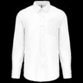 Camisa oxford hombre algodón poliéster White 3Xl
