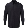 Camisa Oxford hombre planchado mínimo Black 3XL
