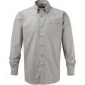 Camisa Oxford hombre planchado mínimo Silver Xl