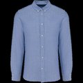 Camisa Oxford manga larga hombre entallada Oxford Light Royal Blue S
