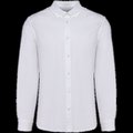 Camisa Oxford manga larga hombre entallada White 4XL