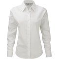 Camisa Oxford manga larga mujer White 4Xl