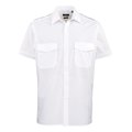 Camisa de Piloto para hombre fácil cuidado White 16.5 UK