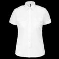 Camisa piloto manga corta mujer White S