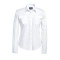 Camisa de piloto mujer manga larga White 16 Uk
