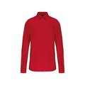 Camisa popelina manga larga hombre Classic Red 4XL