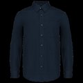 Camisa popelina de manga larga para niños Navy 10/12 ans