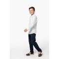 Camisa popelina de manga larga para niños