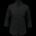 Camisa popelina media manga mujer Black XS