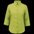 Camisa popelina media manga mujer Burnt Lime S