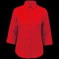 Camisa popelina media manga mujer Classic Red XS