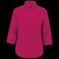 Camisa popelina media manga mujer Fuchsia L