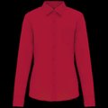 Camisa popelina polialgodón mujer Classic Red Xs