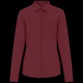 Camisa popelina polialgodón mujer Wine M