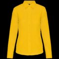 Camisa popelina polialgodón mujer Yellow S