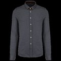 Camisa punto Jacquard Manga Larga Jacquard Dark Grey S