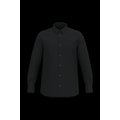 Camisa tejido oxford de manga larga Black Xl