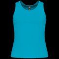 Camisa tirantes niña algodón Deep Turquoise 12/14 ans