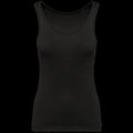 Camiseta 100% algodón de tirantes mujer Black XS