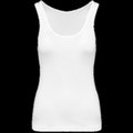 Camiseta 100% algodón de tirantes mujer White XL
