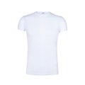 Camiseta adulto blanca transpirable textura algodón