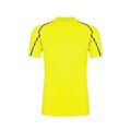 Camiseta Transpirable con Tiras Reflectantes Amarillo Fluor S