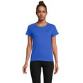 Camiseta Ajustada Algodón Mujer Azul Royal S