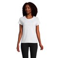 Camiseta Ajustada Algodón Mujer Ceniza S