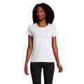 Camiseta Ajustada Algodón Mujer Ceniza Xl