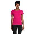 Camiseta Ajustada Algodón Mujer Fuchsia Xxl
