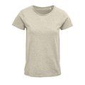 Camiseta Ajustada Algodón Mujer Heather Beige L