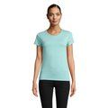 Camiseta Ajustada Algodón Mujer Heather Light Green S