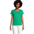 Camiseta Ajustada Algodón Mujer Verde Xl