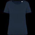 Camiseta ajustada algodón orgánico mujer Washed Navy Blue XS