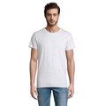 Camiseta ajustada de cuello redondo para hombre Ceniza XS
