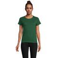 Camiseta Ajustada Mujer Algodón Orgánico Verde Botella Oscuro Xxl