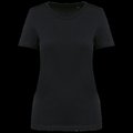 Camiseta de algodón de calidad para mujer Black XS