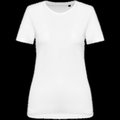 Camiseta de algodón de calidad para mujer White XL