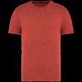Camiseta algodón corte ajustado Washed Paprika S