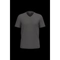 Camiseta de algodón con cuello de pico Dark Grey L