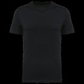 Camiseta algodón cuello de pico hombre Black S