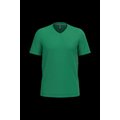 Camiseta de algodón con cuello de pico Kelly Green Xl
