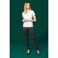 Camiseta algodón cuello pico mujer