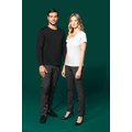 Camiseta algodón cuello pico mujer