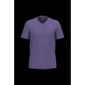 Camiseta de algodón con cuello de pico Purple 3Xl