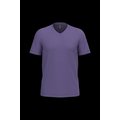 Camiseta de algodón con cuello de pico Purple Xl