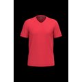 Camiseta de algodón con cuello de pico Red S