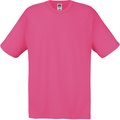 Camiseta algodón cuello redondo Fuchsia XL