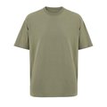 Camiseta de algodón para hombre oversize Caqui M
