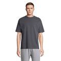 Camiseta de algodón para hombre oversize Gris Ratón L